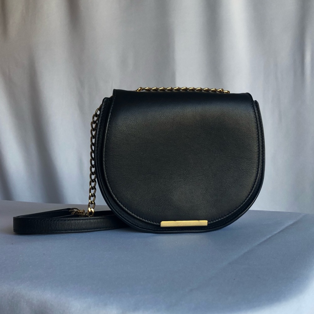Cuyana Chain Mini Saddle Bag